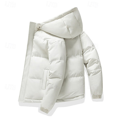 Insulated Hooded Puffer Jacket | Men's Cold Weather Coat 7