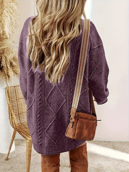 Iris | Long Sleeve Knitted Jumper Dress Cozy Fit 2