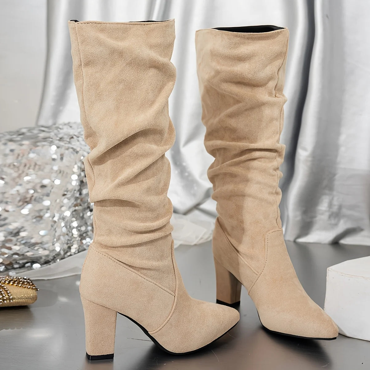 Isolde | Black Knee High Boots for Women 3