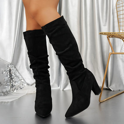 Isolde | Black Knee High Boots for Women 6
