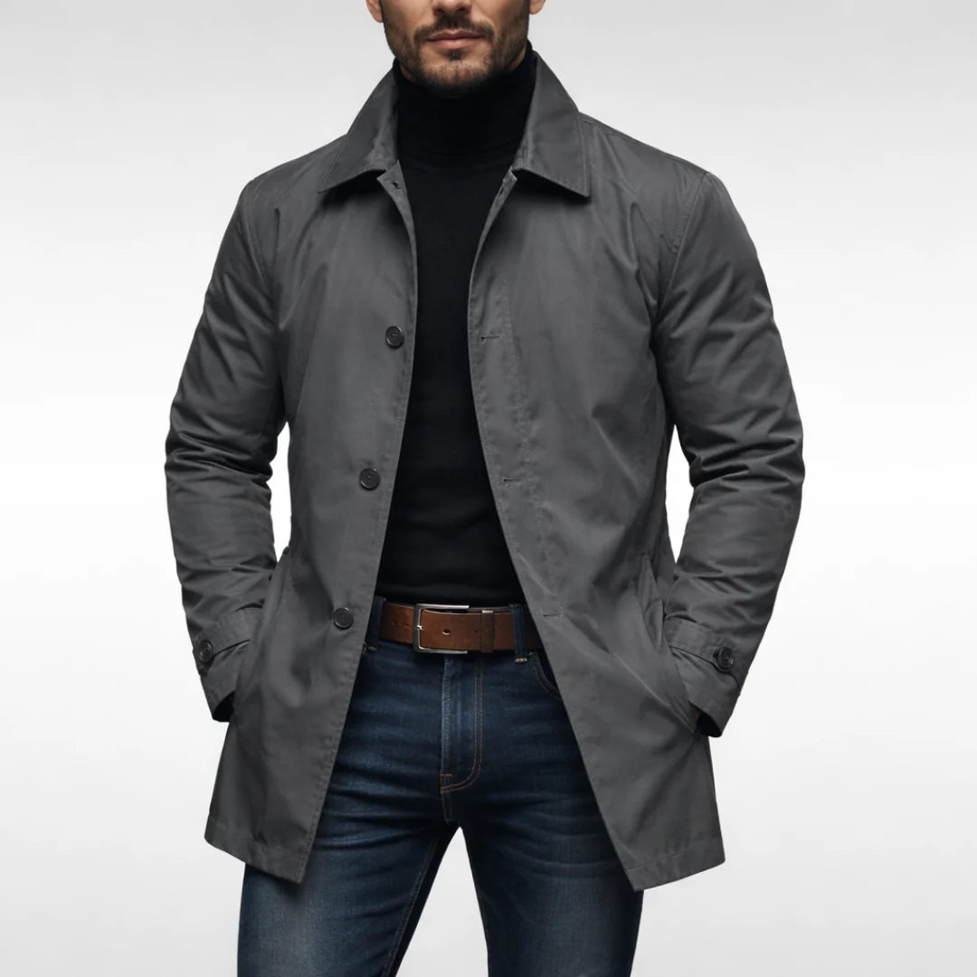 James Weatherproof Long Coat | Men’s Insulated Button Jacket 0
