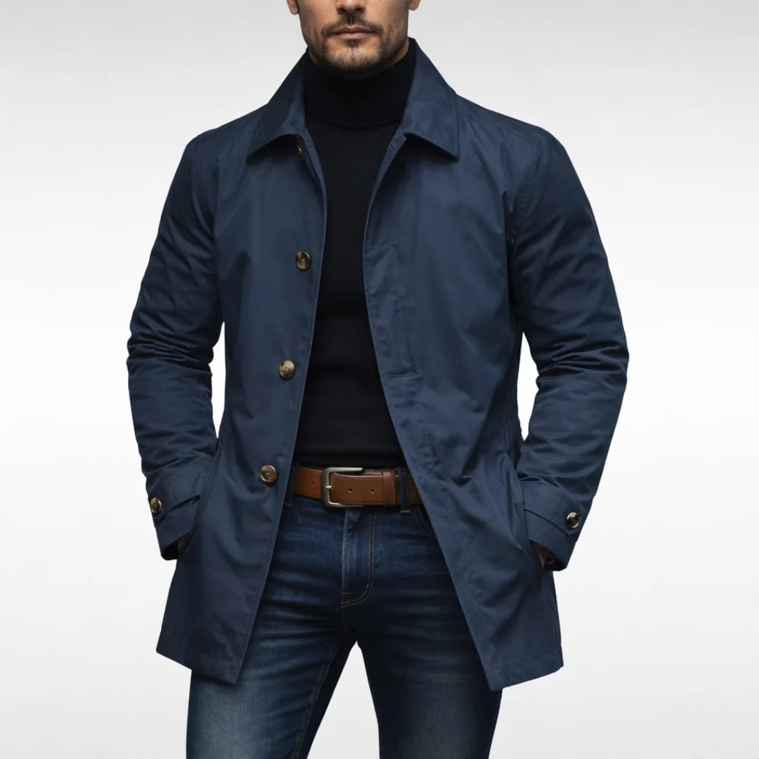 James Weatherproof Long Coat | Men’s Insulated Button Jacket 1