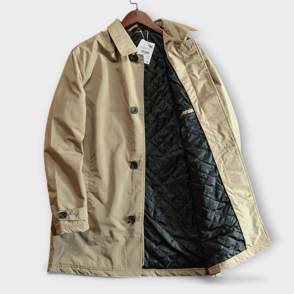 James Weatherproof Long Coat | Men’s Insulated Button Jacket 5