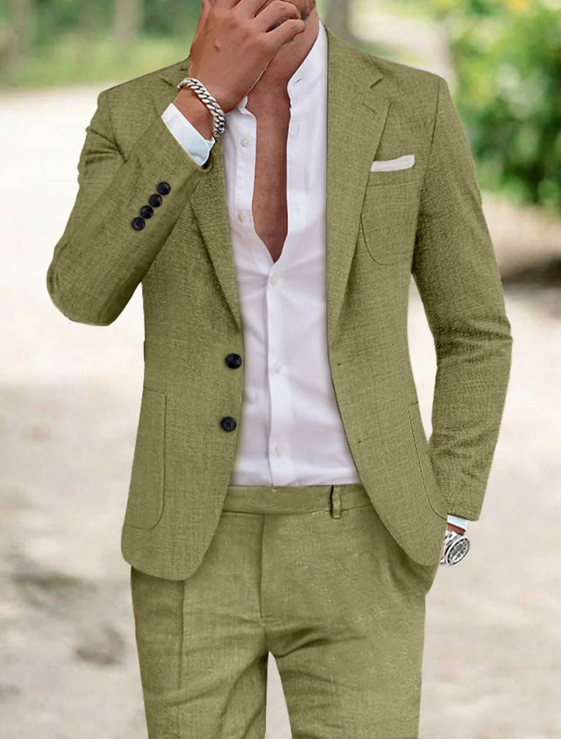 Jamie | Men's Tailored Two-Button Suit 0