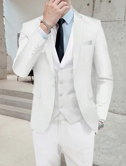Kane | Men's Single-Breasted Two-Button Three-Piece Suit 4