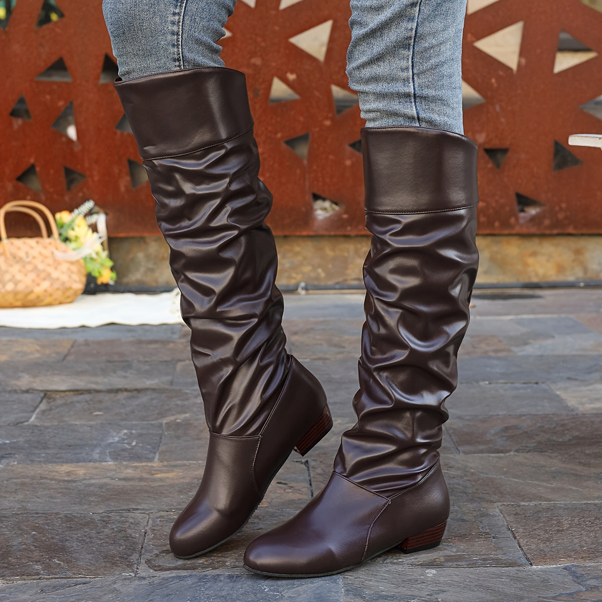 Knee High Boots for Women | Slouched Long Boots 2
