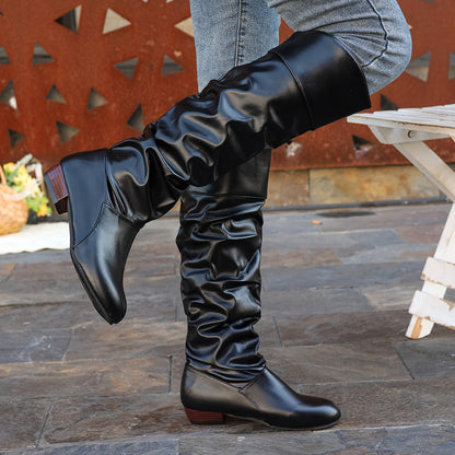 Knee High Boots for Women | Slouched Long Boots 7