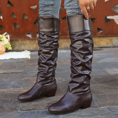 Knee High Boots for Women | Slouched Long Boots 8