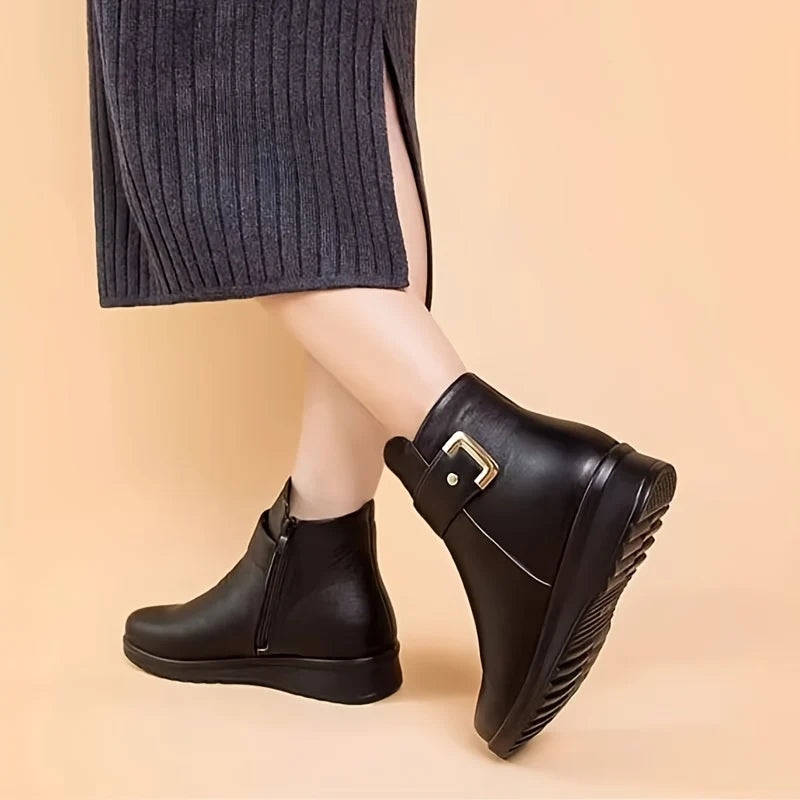 Lena | Cushioned Ankle Boots Black 2