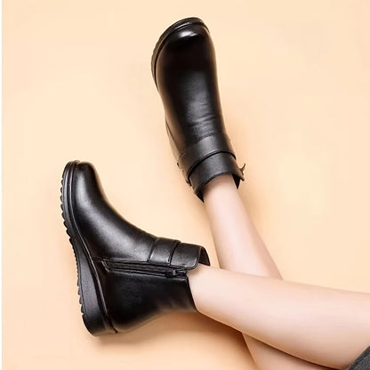 Lena | Cushioned Ankle Boots Black 6