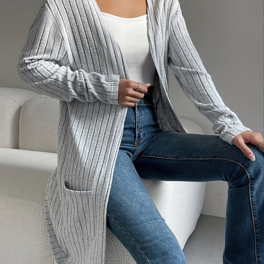 Lenora | Women's Long Cardigan Sweater with Pockets 0