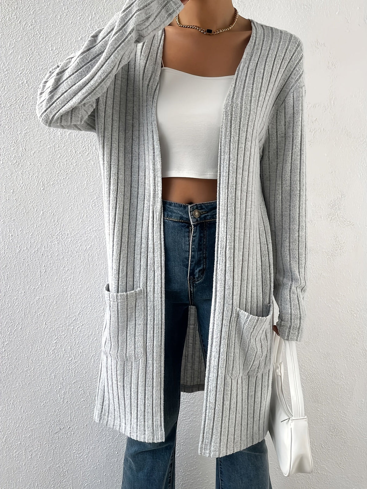 Lenora | Women's Long Cardigan Sweater with Pockets 3