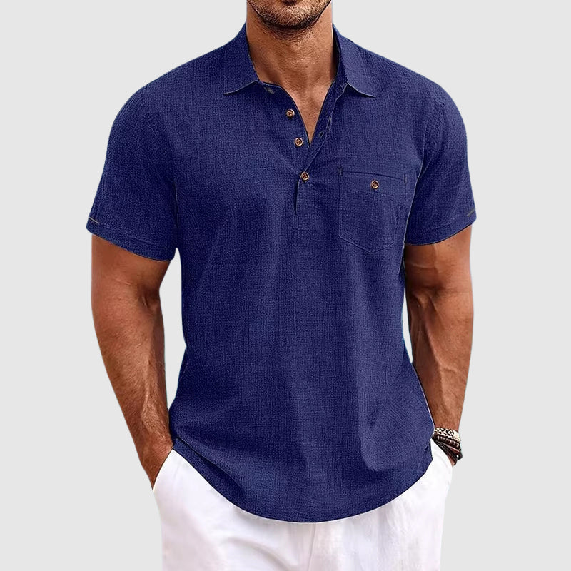 Linen Polo Shirt | Men's Polo Shirts for Warm Weather 3