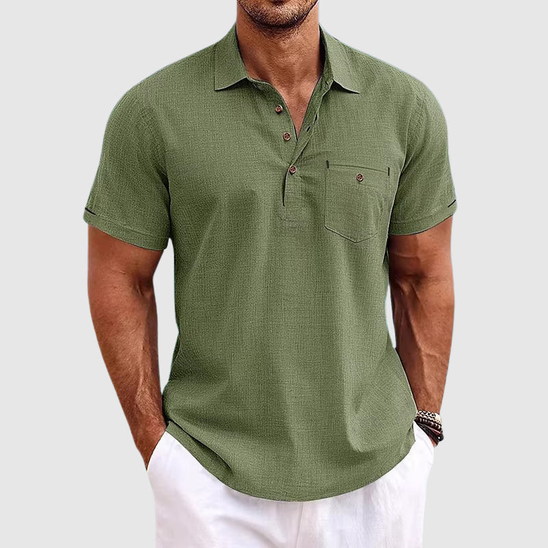 Linen Polo Shirt | Men's Polo Shirts for Warm Weather 4