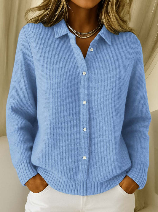 Lisa Classic Knitted Button Cardigan | Women's Sweater 0