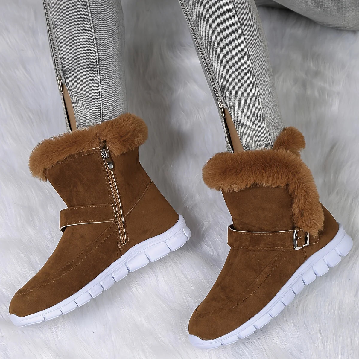 Mabel | Women's Fur-Trimmed Winter Boots for Snow 5