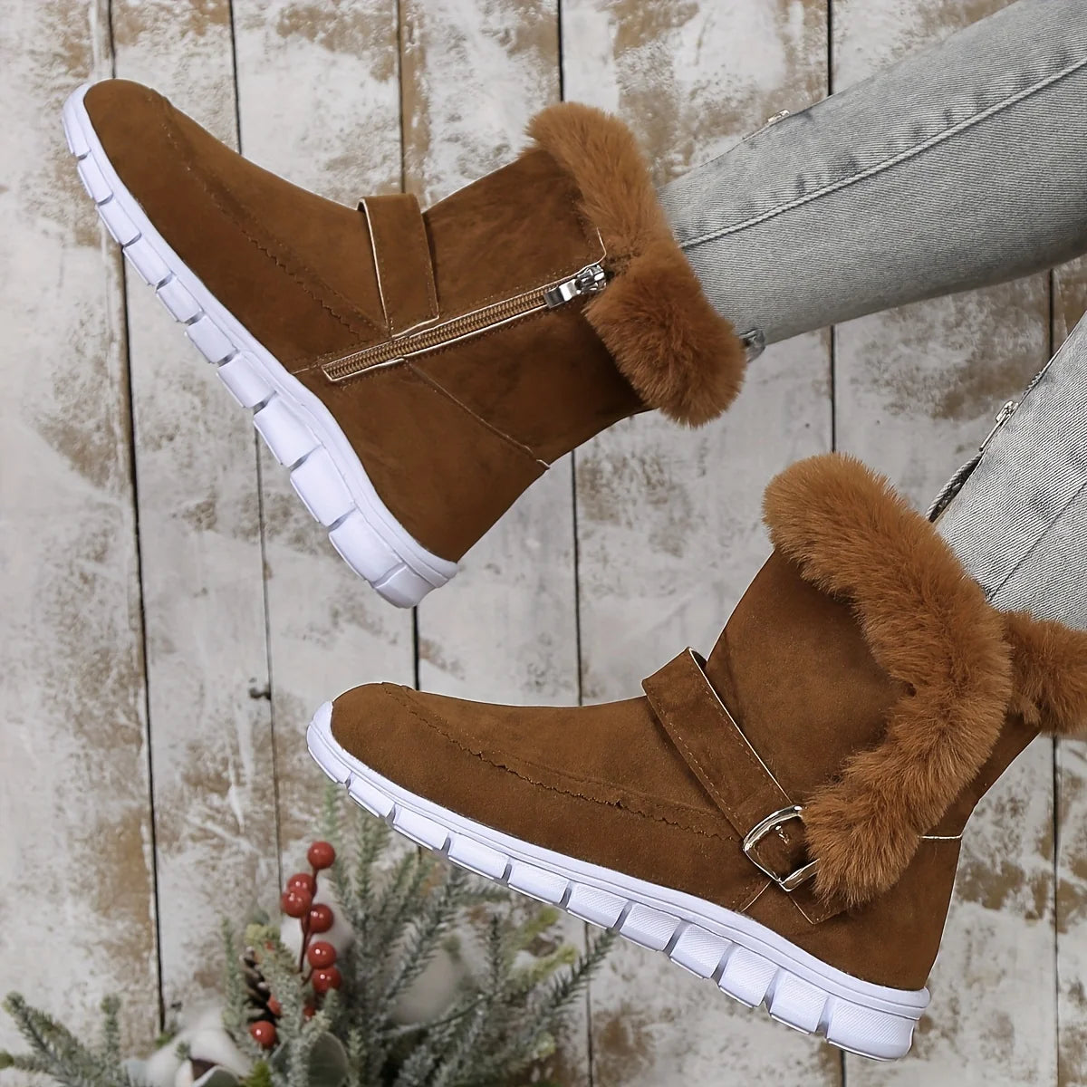 Mabel | Women's Fur-Trimmed Winter Boots for Snow 6