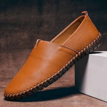 Malachy | Men's Pebbled-Grain Leather Loafers 1