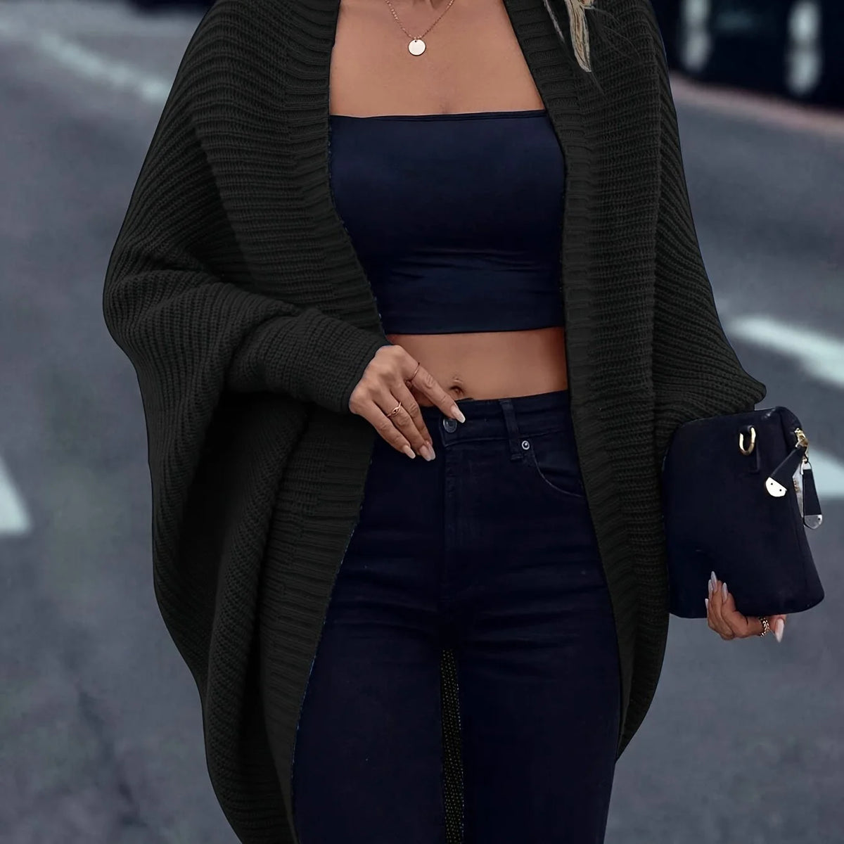 Marguerite | Women's Mid-Length Cocoon Cardigan Sweater 0