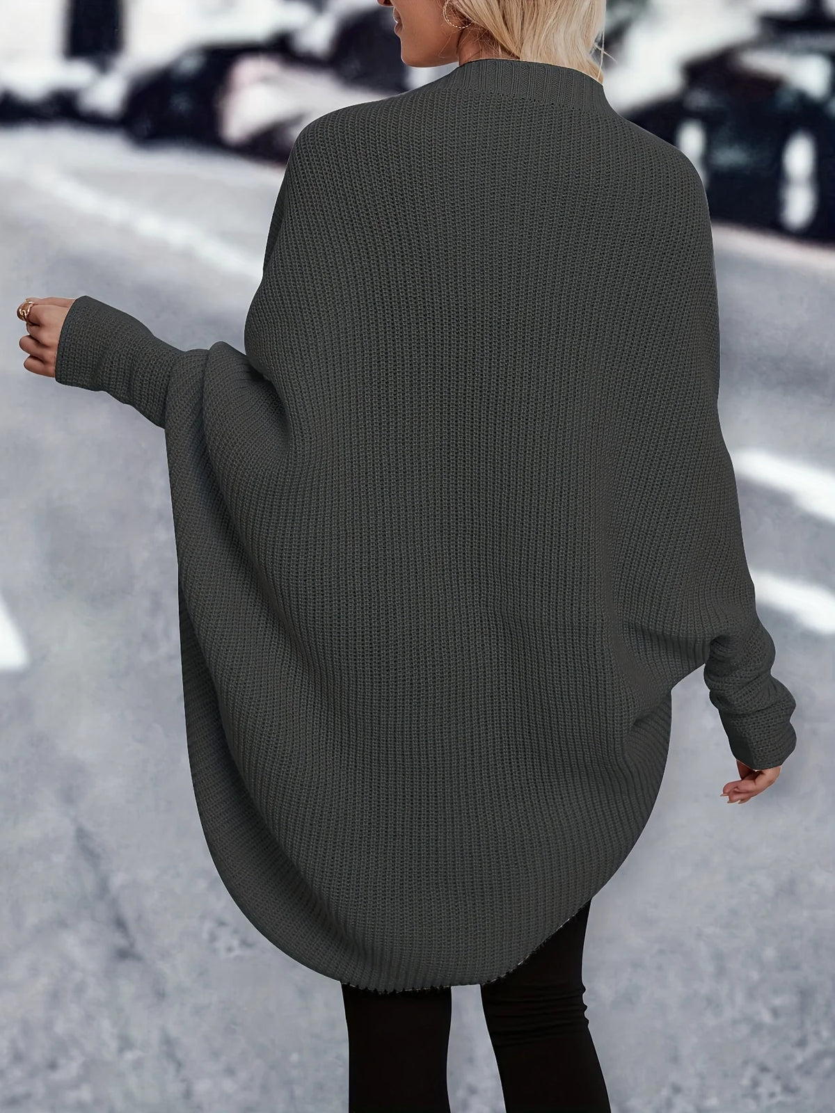 Marguerite | Women's Mid-Length Cocoon Cardigan Sweater 6