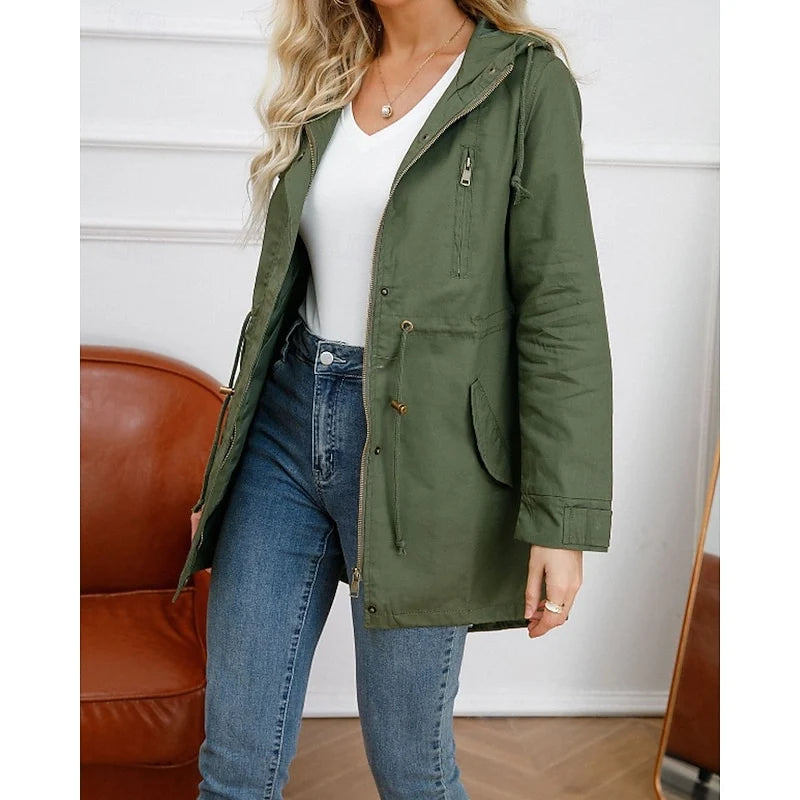 Matilda | Women's Hooded Longline Utility Coat 3