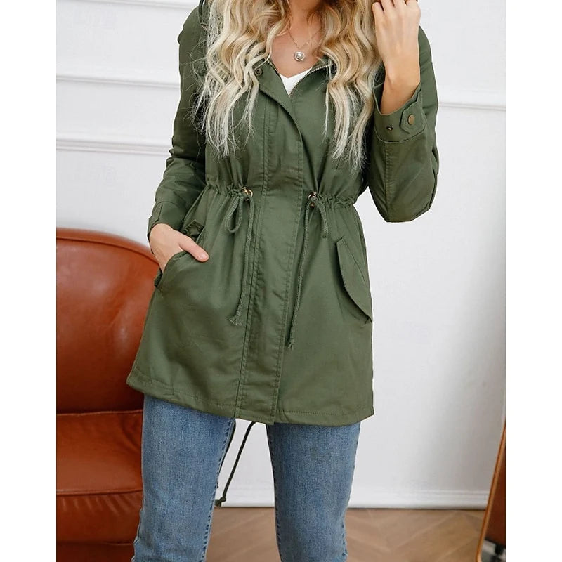 Matilda | Women's Hooded Longline Utility Coat 6
