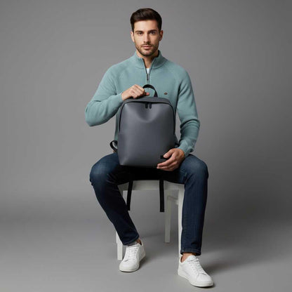 Men's Black Half-Zip Jumper | Slim Fit Knitwear