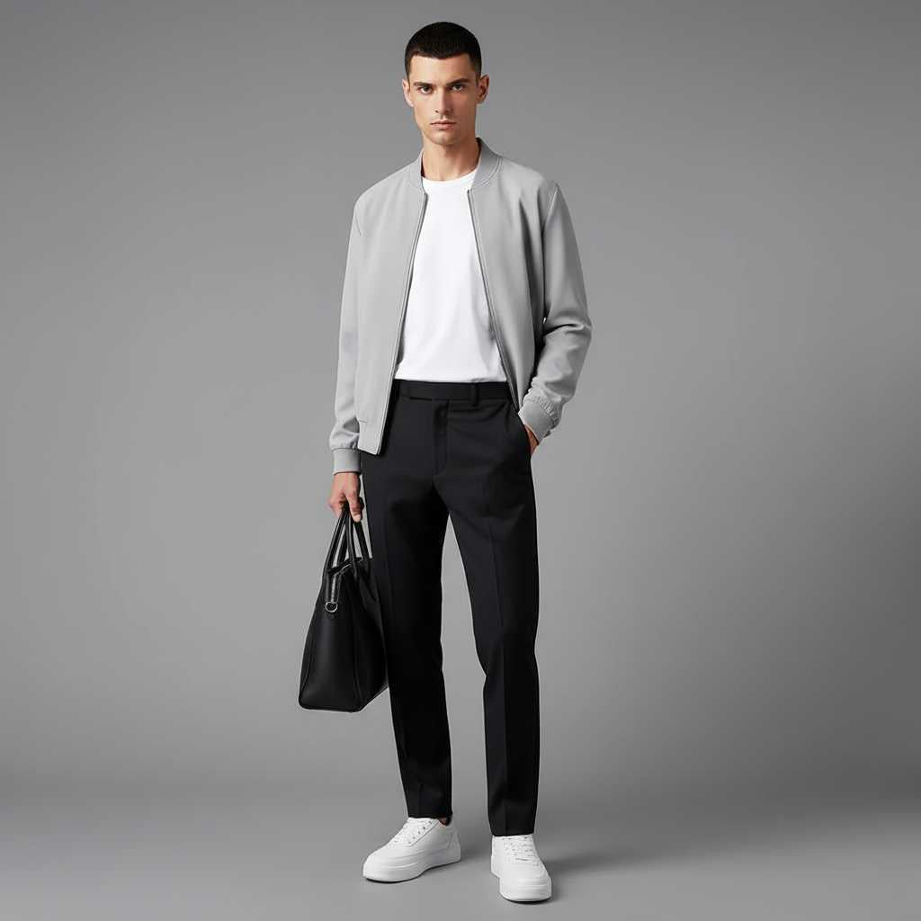 Men's White Platform Sneakers | Casual Mens Trainers