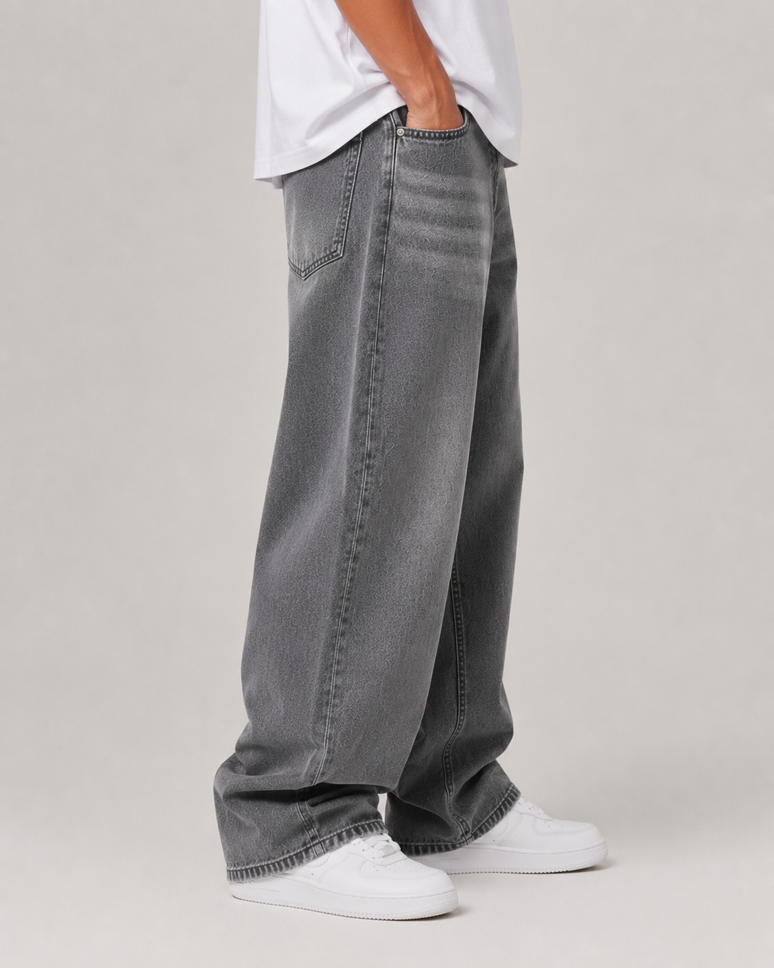 Men's Baggy Denim Jeans Casual Fit 3