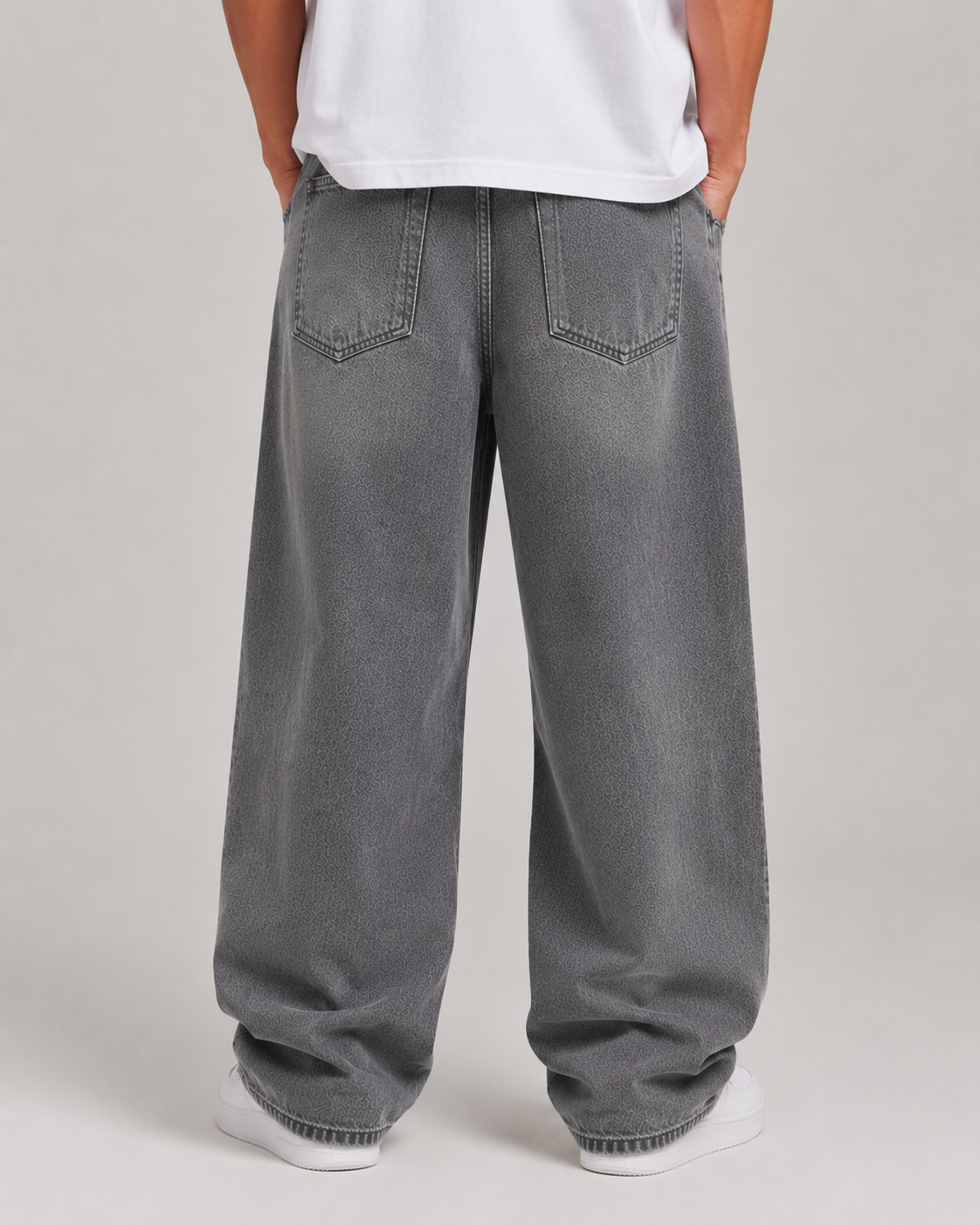 Men's Baggy Denim Jeans Casual Fit 4