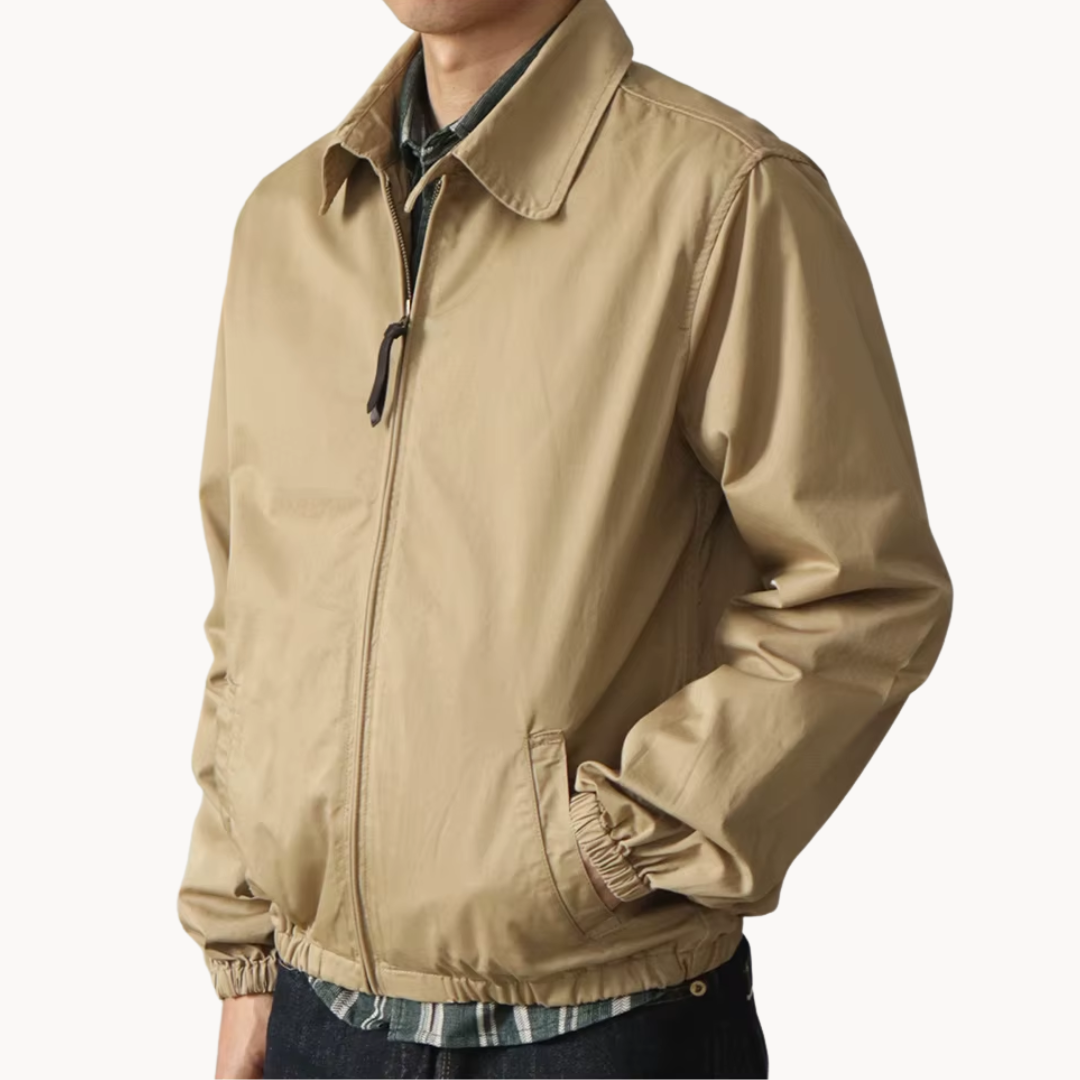 Men's Boxy Zip-Up Jacket | Lightweight Casual Outerwear 2