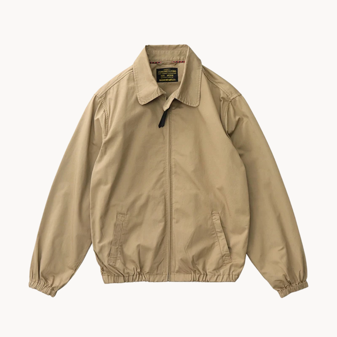 Men's Boxy Zip-Up Jacket | Lightweight Casual Outerwear 3