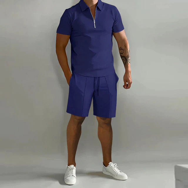 Men's Breathable Polo Shirt Set | Casual Summer Outfit 5