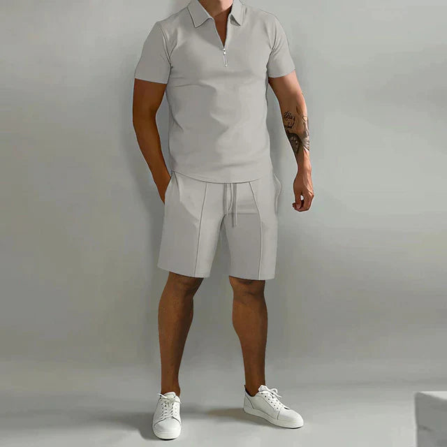 Men's Breathable Polo Shirt Set | Casual Summer Outfit 7