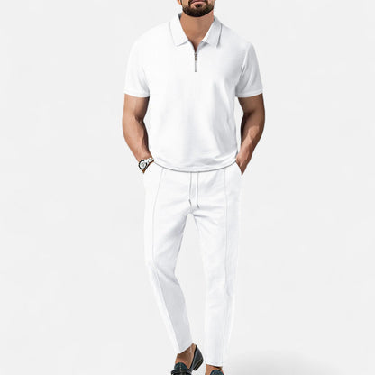 Men's Casual Polo Shirt and Trouser Set | Soft Breathable Outfit 5