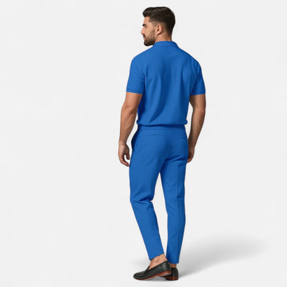 Men's Casual Polo Shirt and Trouser Set | Soft Breathable Outfit 6