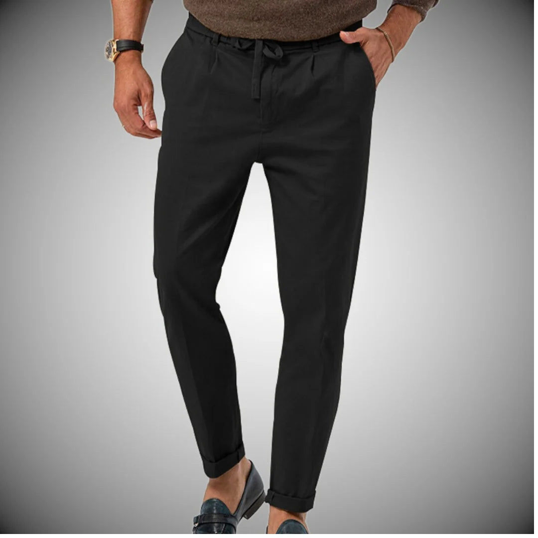 Men's Classic Fit Chino Pants White | Cotton Casual Trousers 2