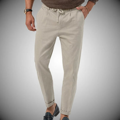 Men's Classic Fit Chino Pants White | Cotton Casual Trousers 3