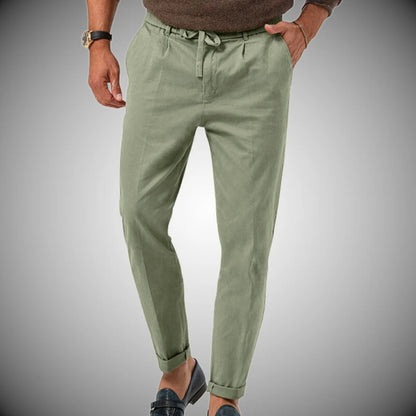 Men's Classic Fit Chino Pants White | Cotton Casual Trousers 4