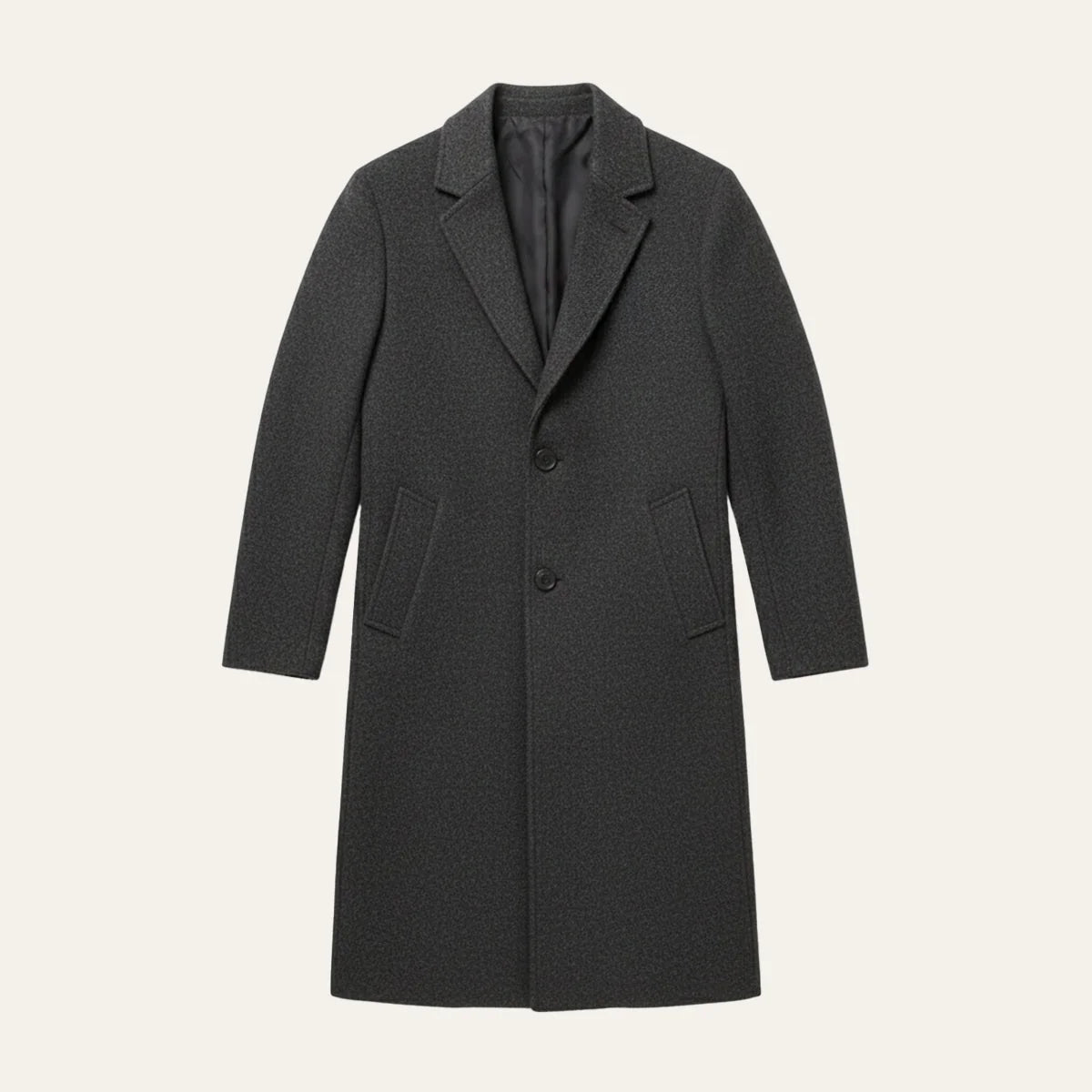 Men's Classic Wool Overcoat Tailored Fit Warm 1