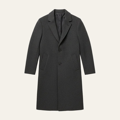 Men's Classic Wool Overcoat Tailored Fit Warm 1