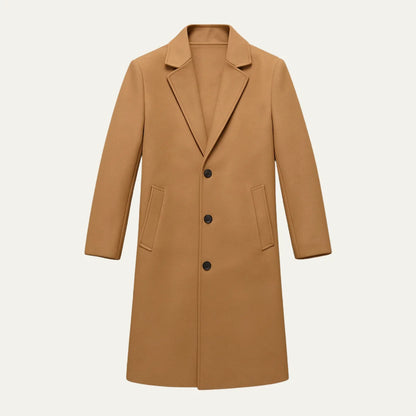 Men's Classic Wool Overcoat Tailored Fit Warm 3