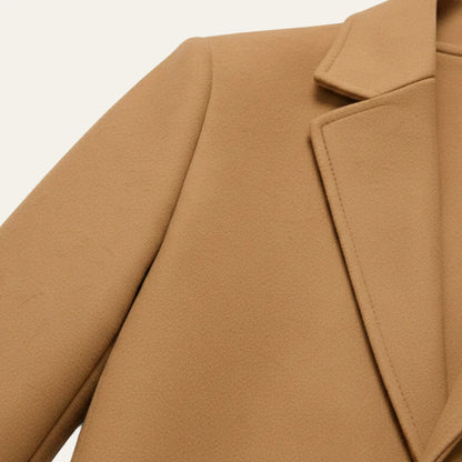 Men's Classic Wool Overcoat Tailored Fit Warm 4