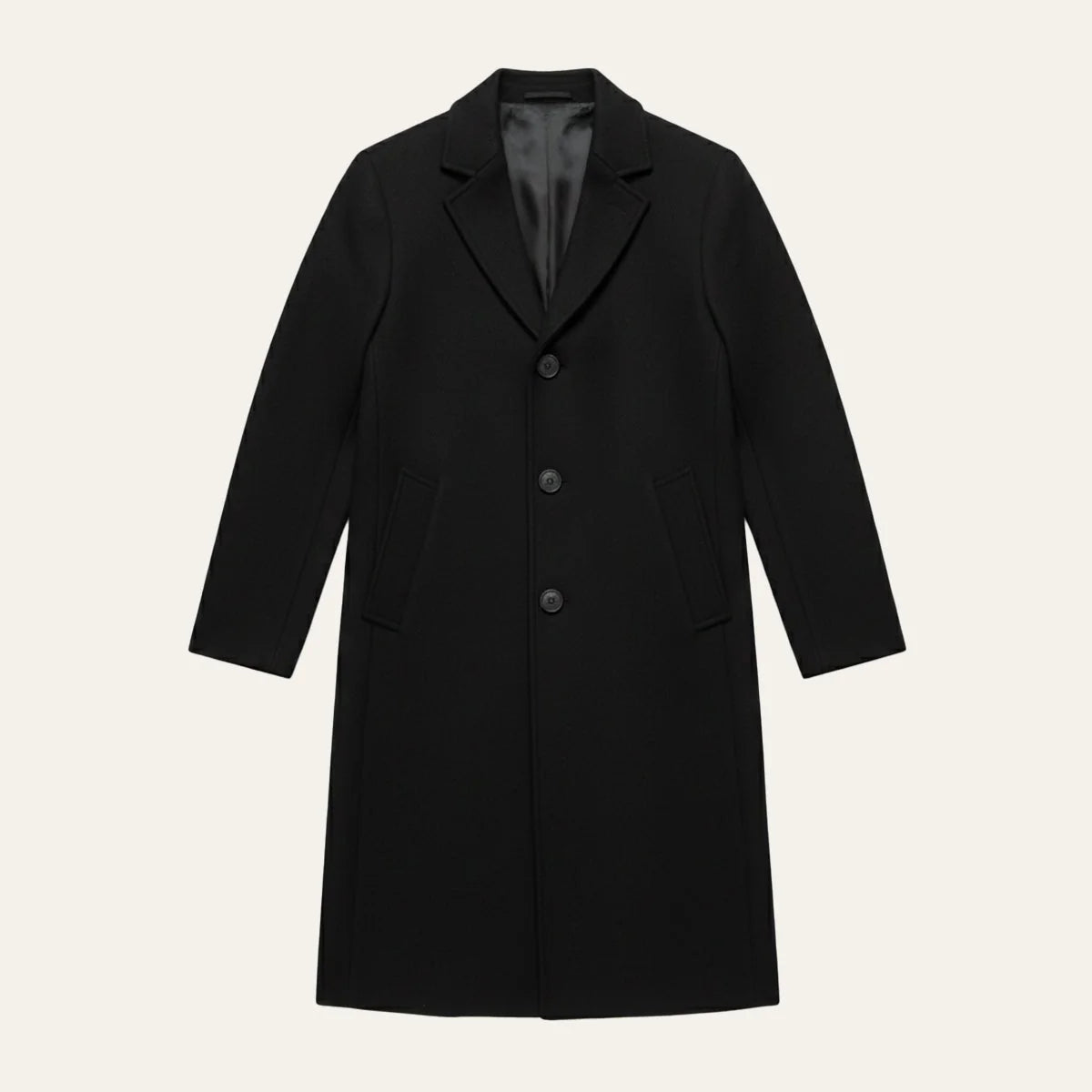 Men's Classic Wool Overcoat Tailored Fit Warm 7
