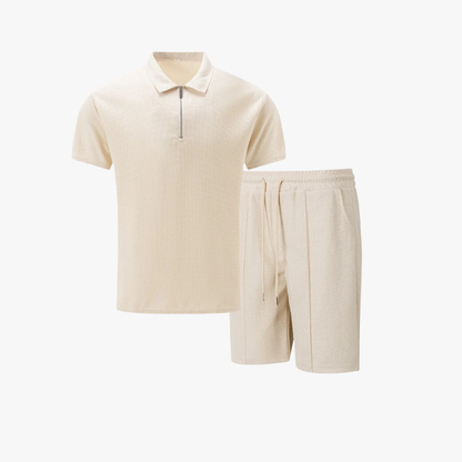 Men's Co Ord Set | Breathable Polo Shirt & Drawstring Shorts 2