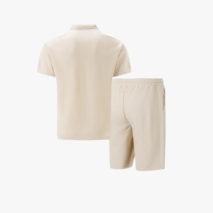Men's Co Ord Set | Breathable Polo Shirt & Drawstring Shorts 3