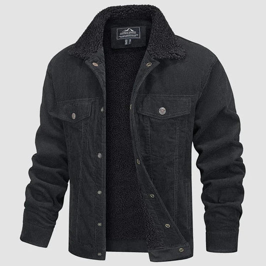Men's Corduroy Jacket | Modern Fit Button Closure 0