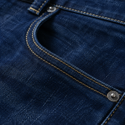 Men's Dark Wash Straight Leg Stretch Jeans | Casual Pants 3