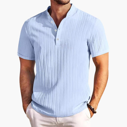 Men's Henley T-Shirt | Casual Short Sleeve Shirt 1