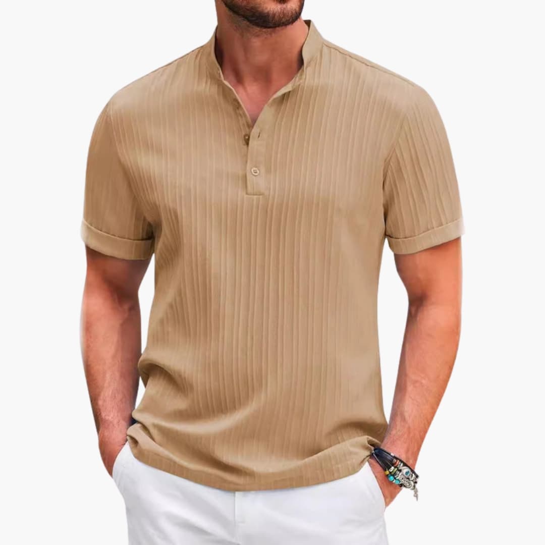 Men's Henley T-Shirt | Casual Short Sleeve Shirt 2